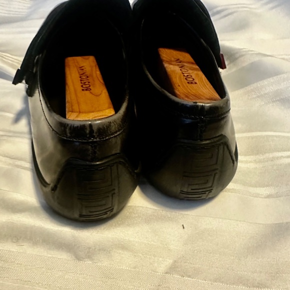 100% Authentic Versace Black Leather Shoes Men's 40.5 EU / US 7.5 - Picture 7 of 8